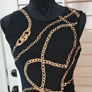 Lauren Ralph Lauren Black and Gold Dress